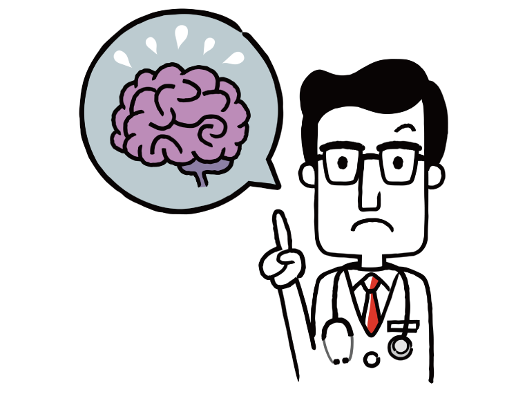 脳の悪化を教えている医者