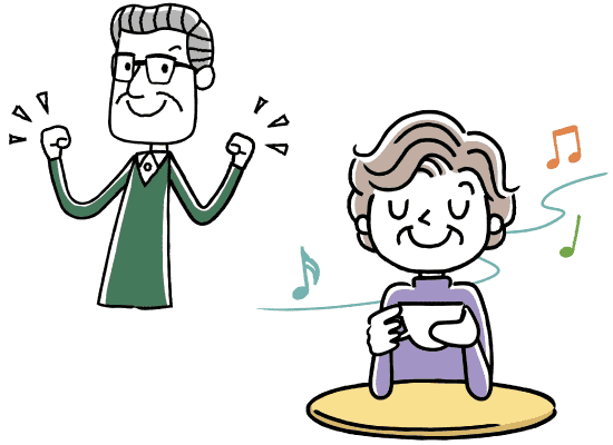 プライバシーの確保ができることを説明しているイメージイラスト