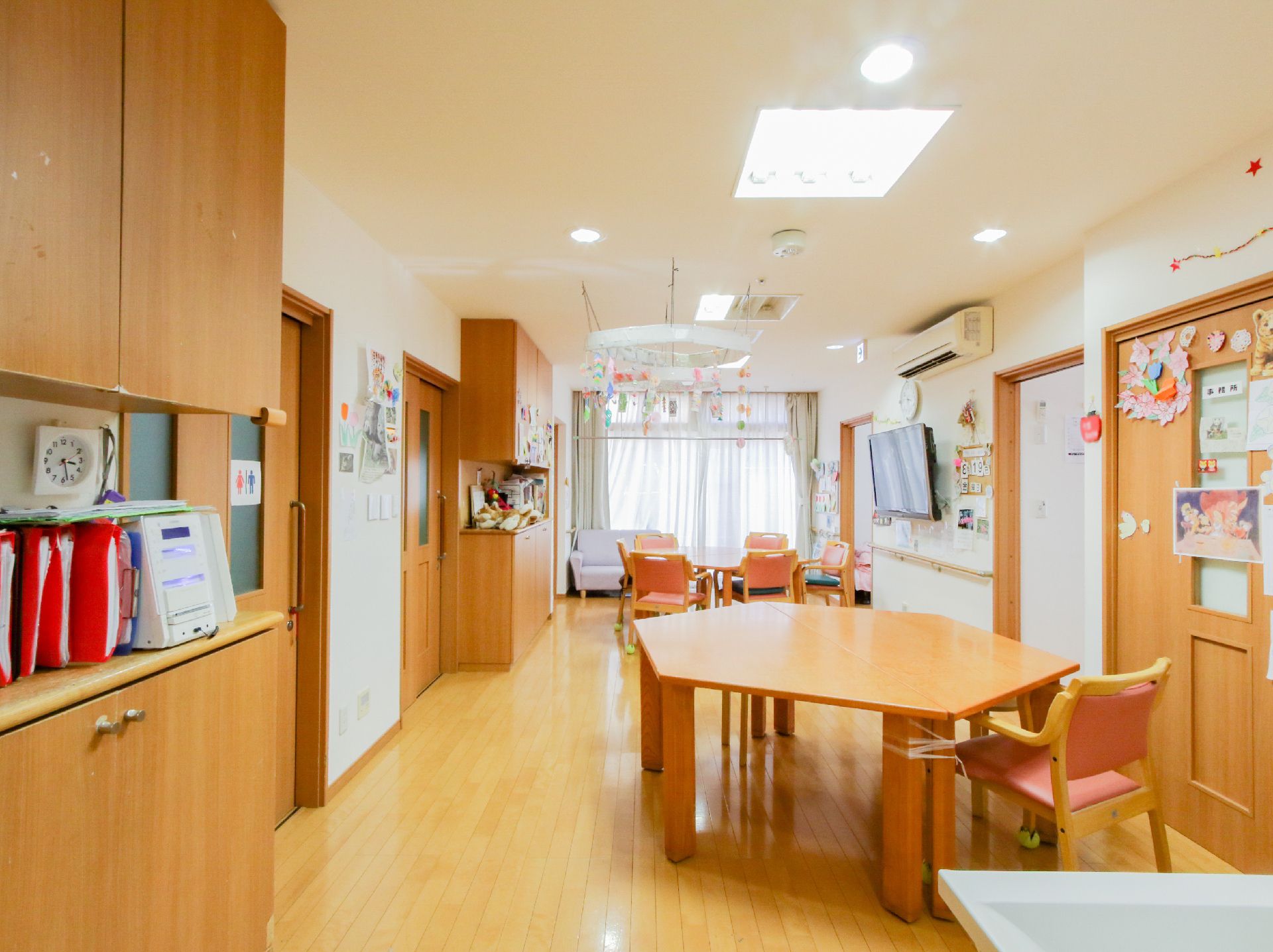 入居者同士でコミュニケーションを取ることが可能な共有スペース
