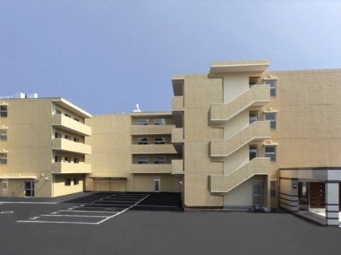 サニーライフ仙台茂庭台の外観。閑静な住宅街に立地し、大きくしっかりとしたつくりの建物になっています