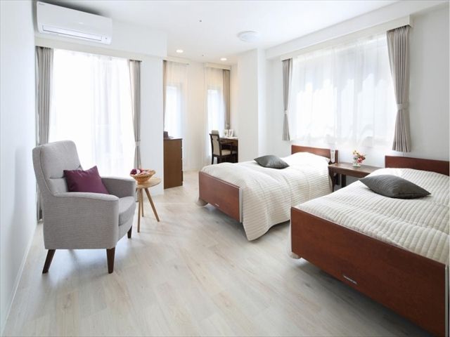 ご家族と入居できる、ホテルの一室のような広々とした個室