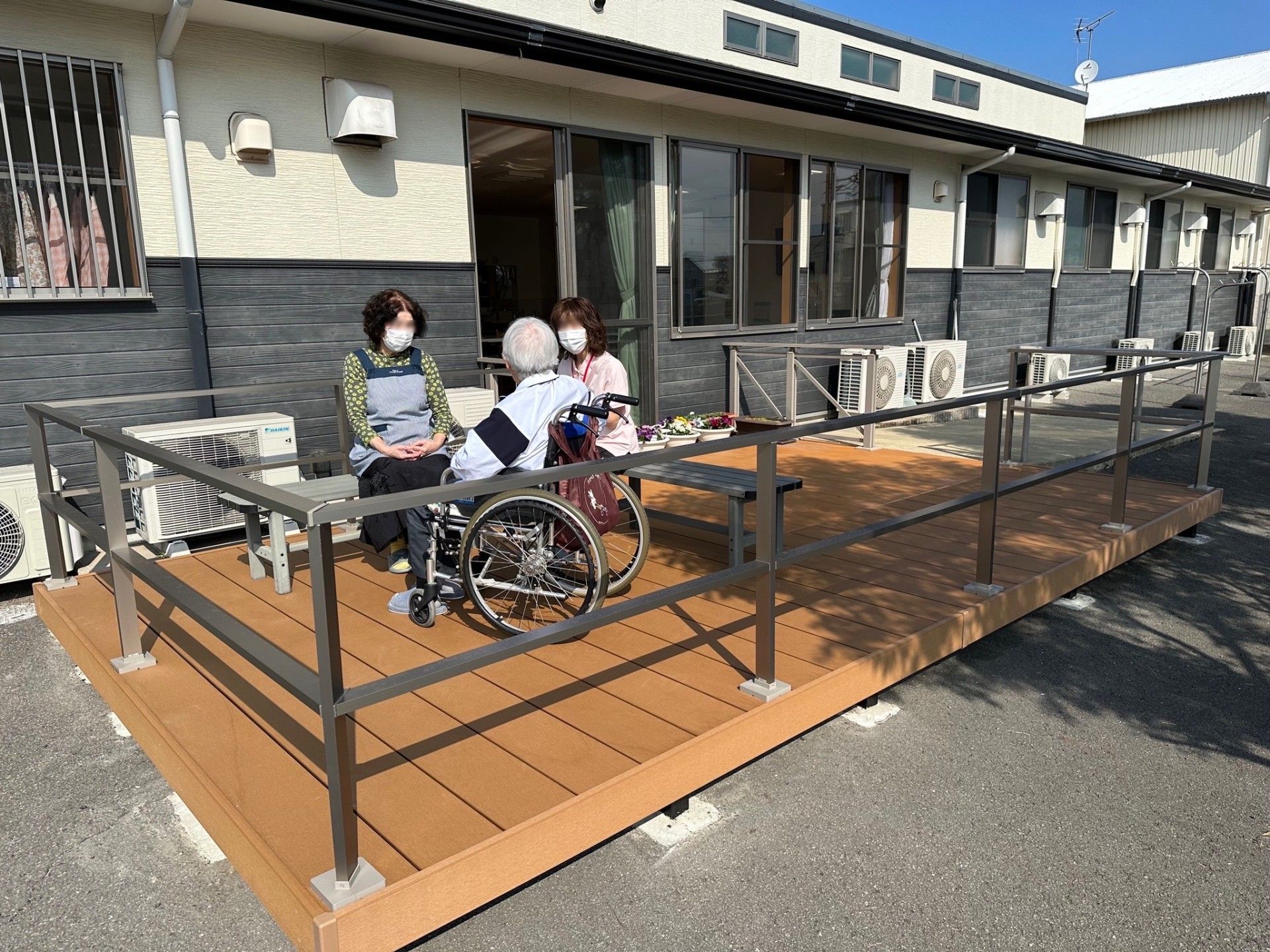 居心地の良いテラス
