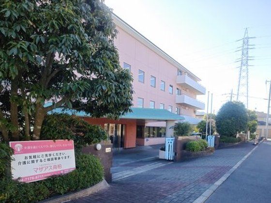 緑に囲まれた建物の外観