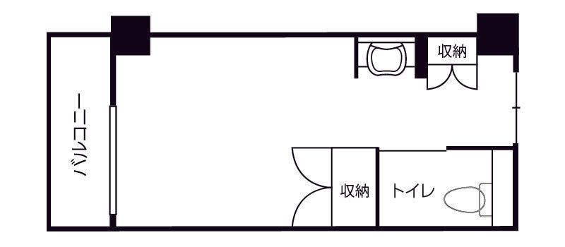 サービス付き高齢者向け住宅 ドーミー亀有LeviのAタイプの間取り図