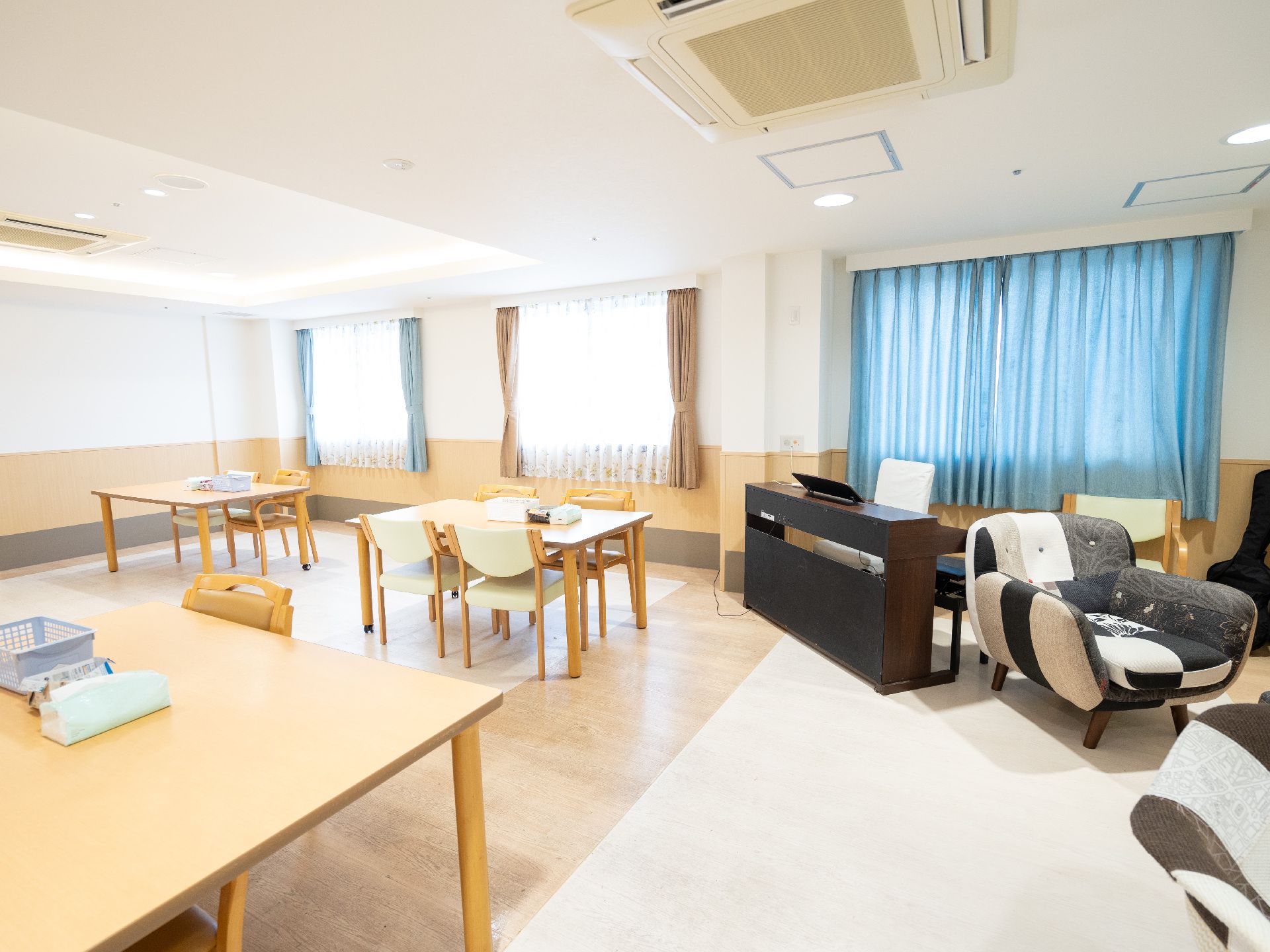 入居者同士でコミュニケーションを取ることが可能な共有スペース
