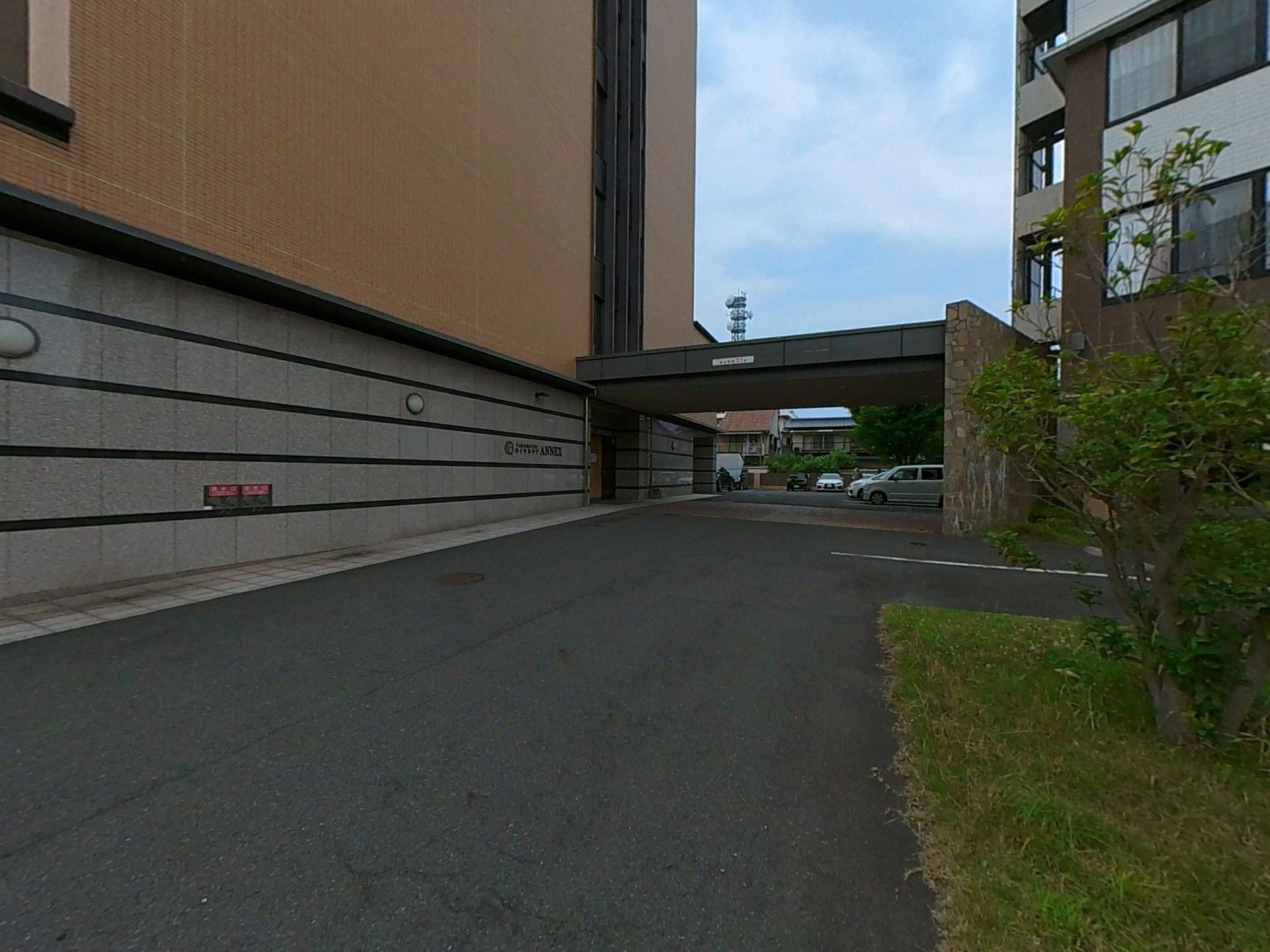 ゆったりとした通路