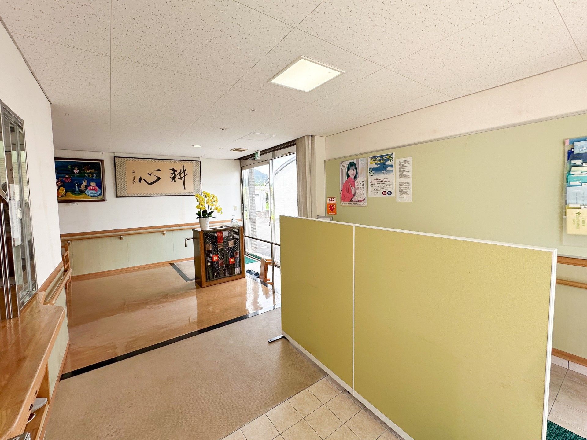 落ち着いたエントランス
