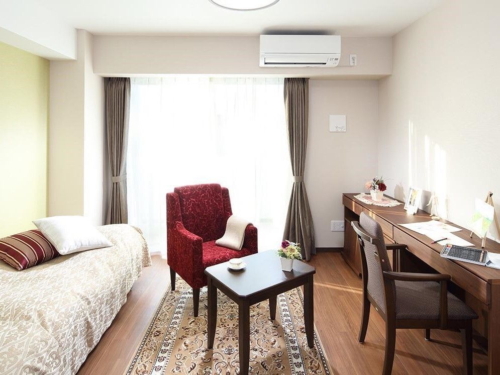 収納やデスクが部屋に完備されている個室