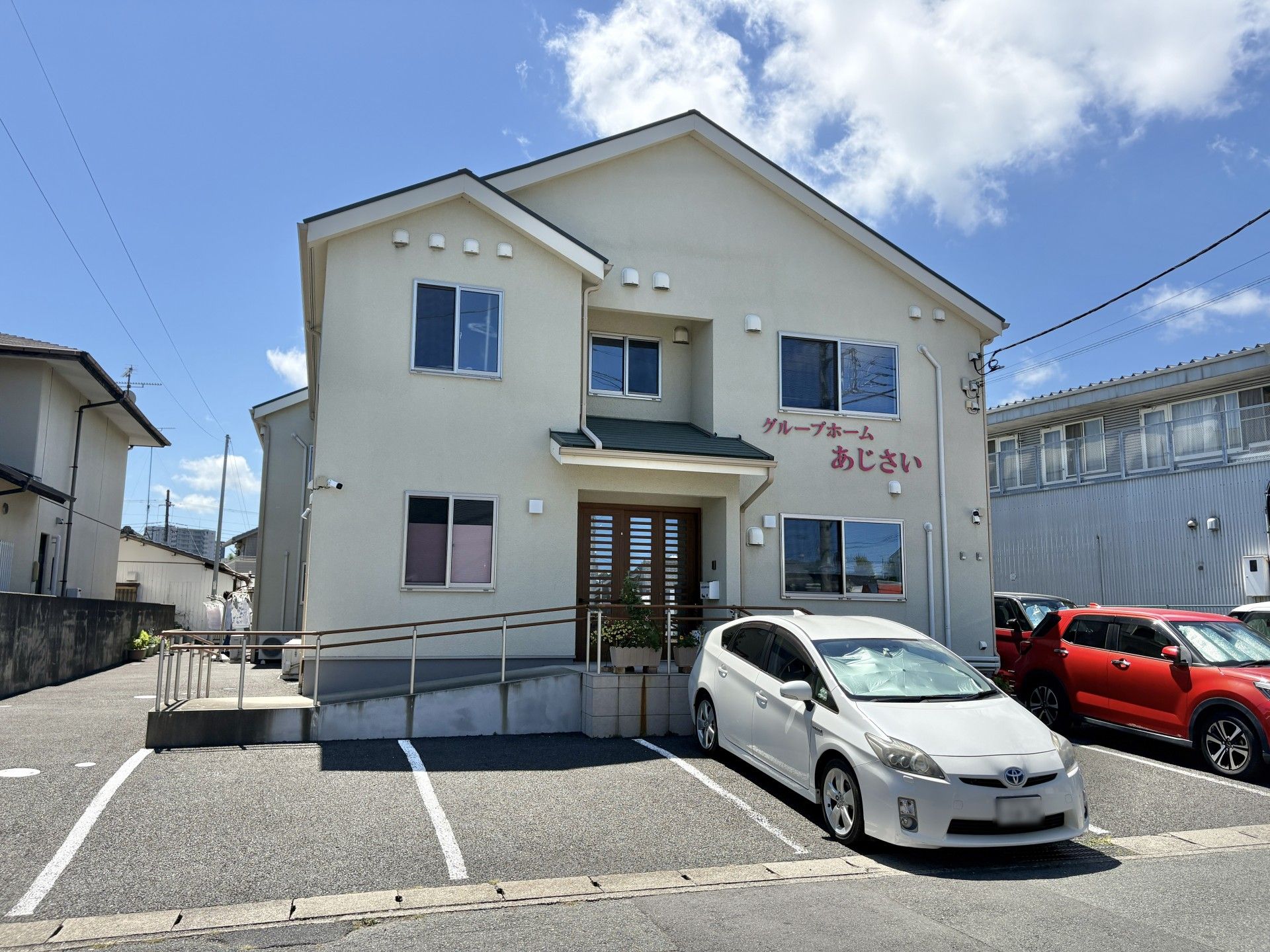 車椅子対応の玄関