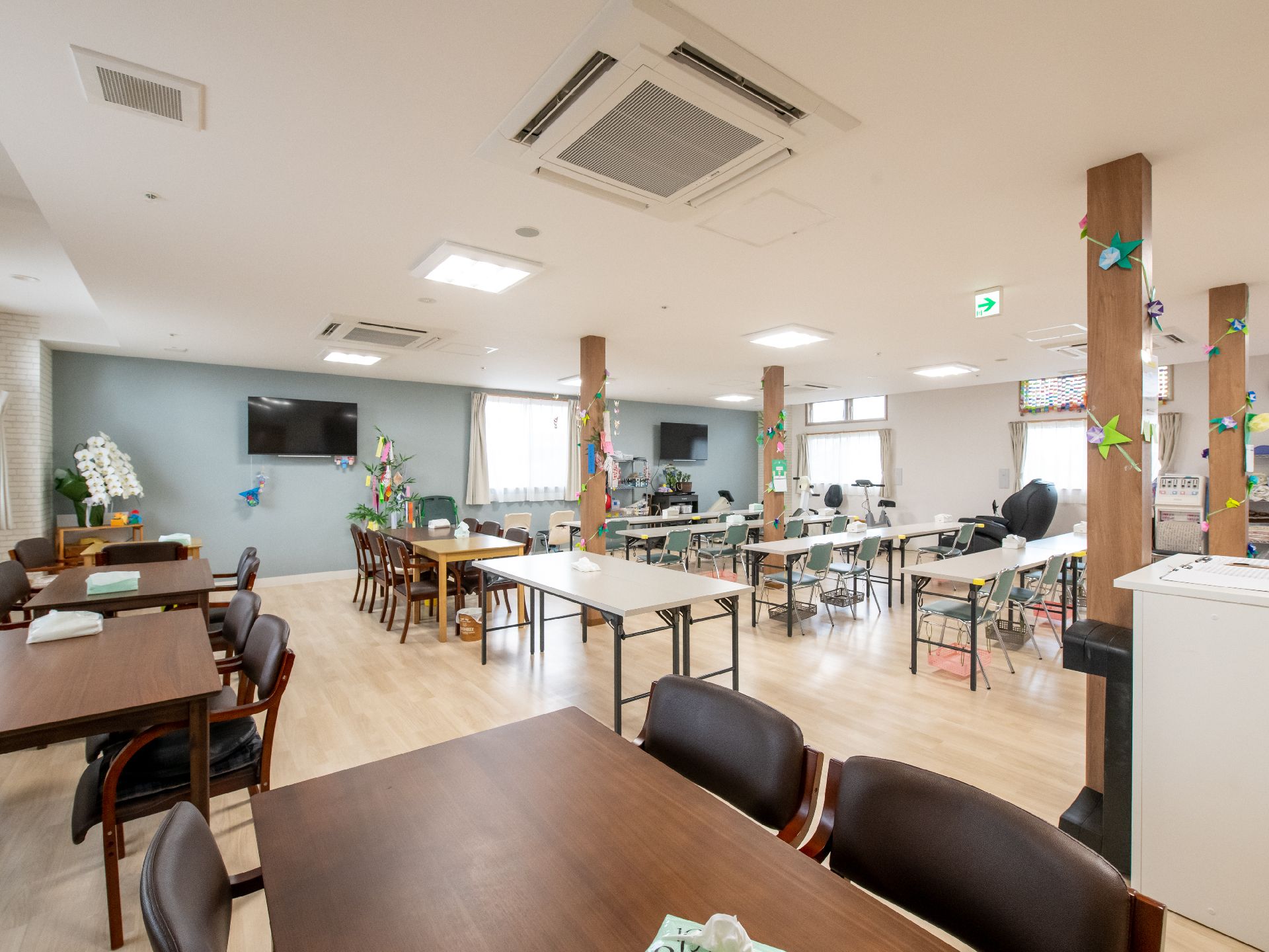 入居者にとっての憩いの場として提供されている共有スペース