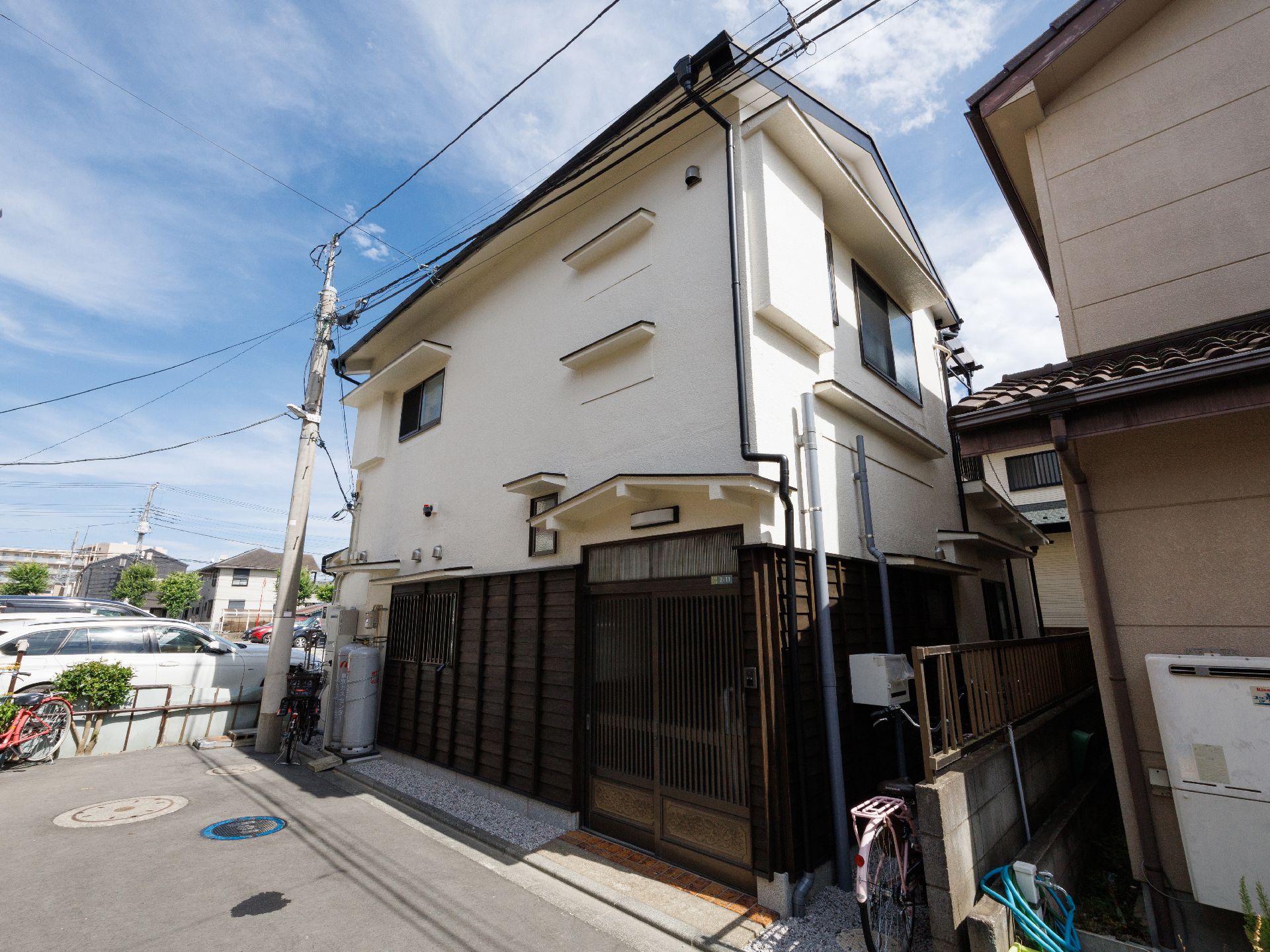 散歩に出かけやすい環境の施設外観