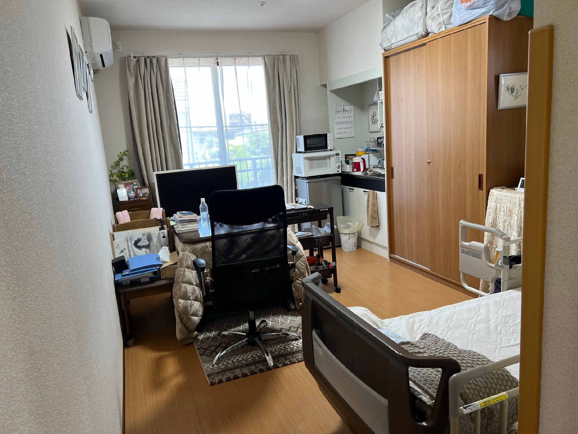 キッチンが設置された居室