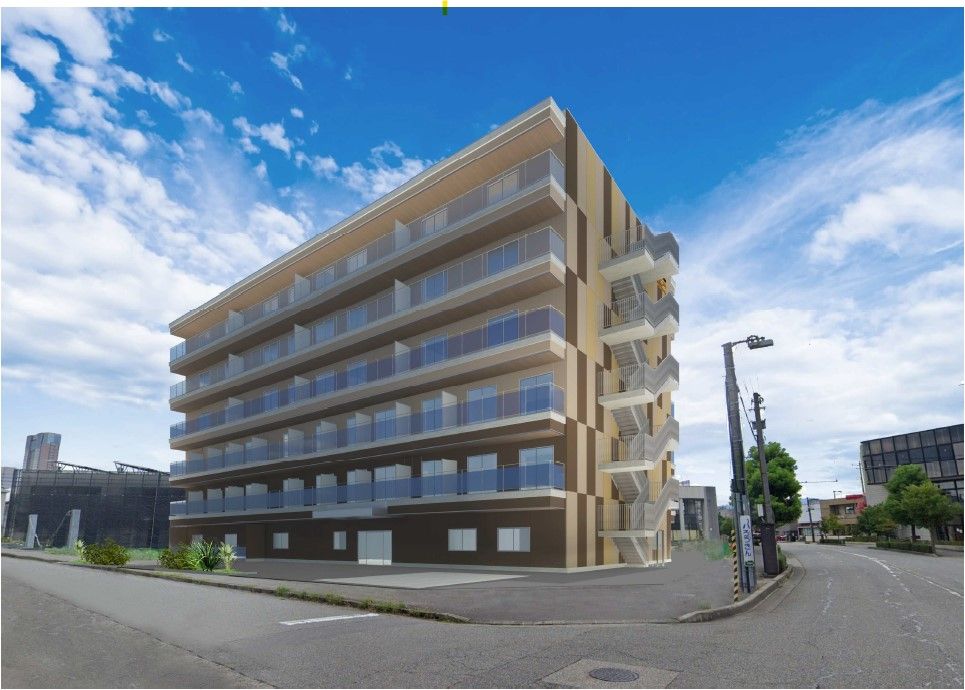 明るい外観の建物