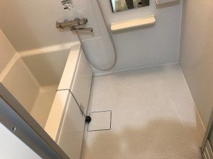 一人で入浴できる広さがある浴室