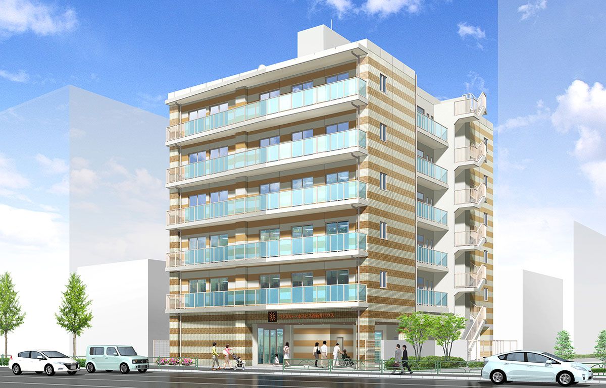 多階層の建物外観