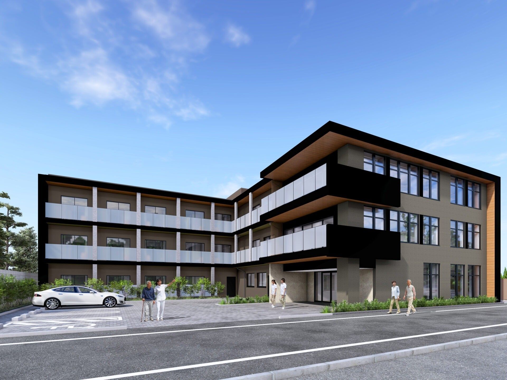 三階建ての建物外観
