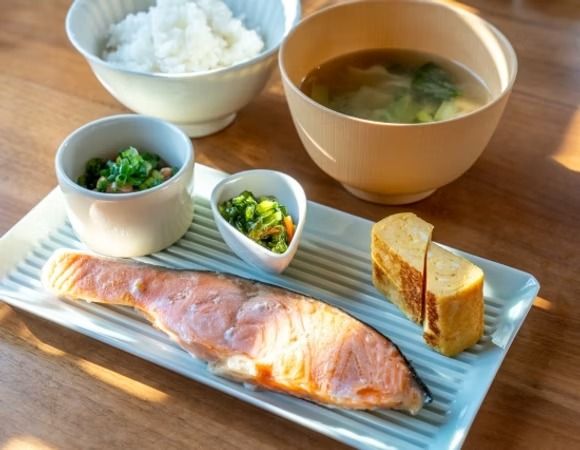 和食の朝食セット