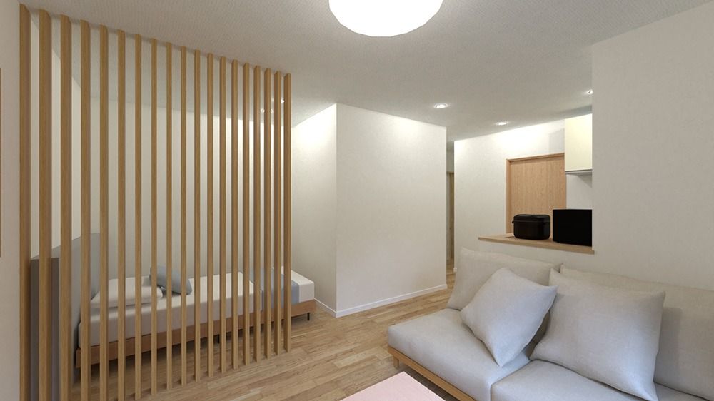 落ち着いた居室の一角